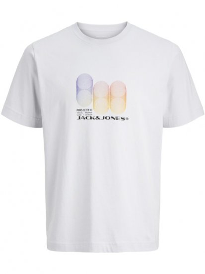 Jack & Jones Calma Crew Neck T-Shirt Gray Dawn - Magliette - Magliette Uomo Taglie Forti