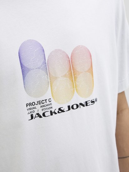 Jack & Jones Calma Crew Neck T-Shirt Gray Dawn - Magliette - Magliette Uomo Taglie Forti