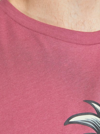 Jack & Jones JJEUSTACE T-Shirt Pink - Magliette - Magliette Uomo Taglie Forti