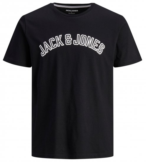 Jack & Jones JJCITY T-Shirt Black - Magliette - Magliette Uomo Taglie Forti