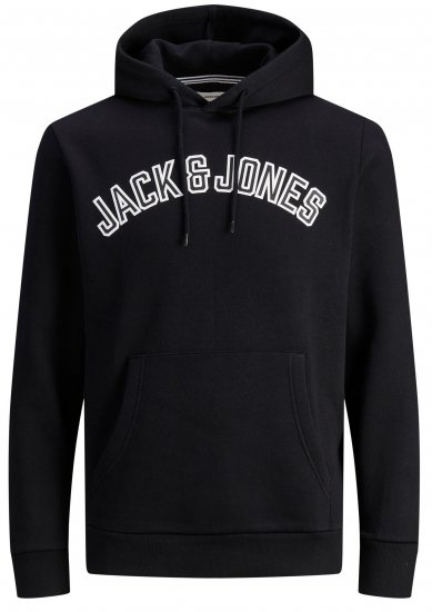 Jack & Jones JJCITY Hoodie Black - Felpe & felpe con cappuccio - Felpe & Felpe con Cappuccio Uomo Taglie Forti