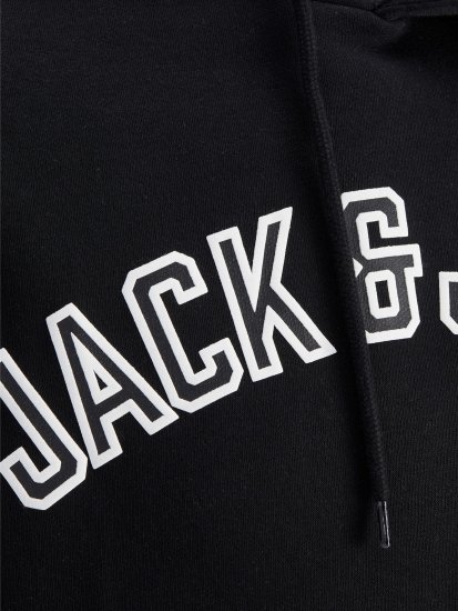 Jack & Jones JJCITY Hoodie Black - Felpe & felpe con cappuccio - Felpe & Felpe con Cappuccio Uomo Taglie Forti