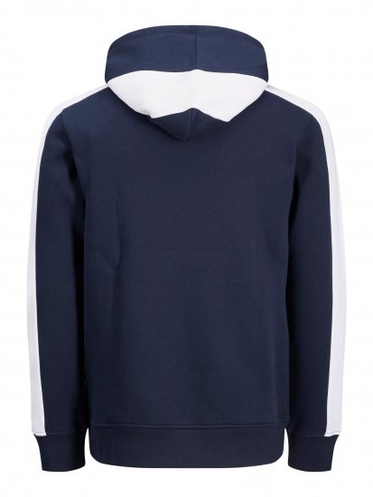 Jack & Jones JJCUT SWEAT Hoodie Navy - Felpe & felpe con cappuccio - Felpe & Felpe con Cappuccio Uomo Taglie Forti