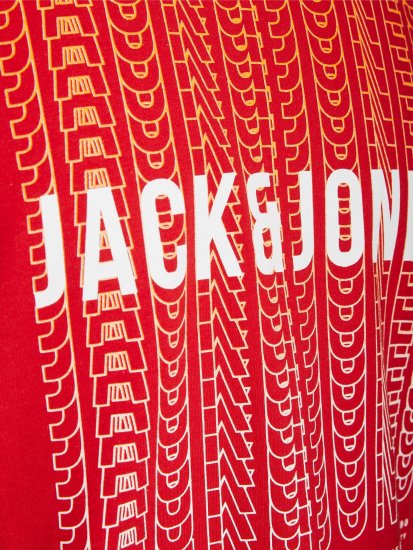 Jack & Jones JJCYBER T-Shirt Red - Magliette - Magliette Uomo Taglie Forti