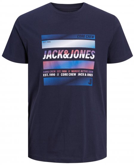 Jack & Jones JCOARC T-Shirt Navy - Magliette - Magliette Uomo Taglie Forti