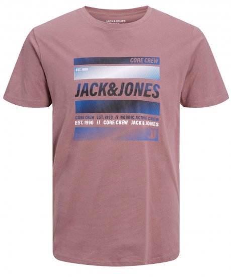 Jack & Jones JCOARC T-Shirt Twilight Mauve - Magliette - Magliette Uomo Taglie Forti
