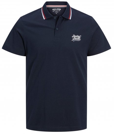 Jack & Jones JORTREVOR Polo Shirt Navy Blazer - Polo - Polo Uomo Taglie Forti