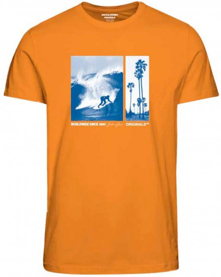 Jack & Jones JORBOOSTER T-Shirt Iceland Poppy - Magliette - Magliette Uomo Taglie Forti