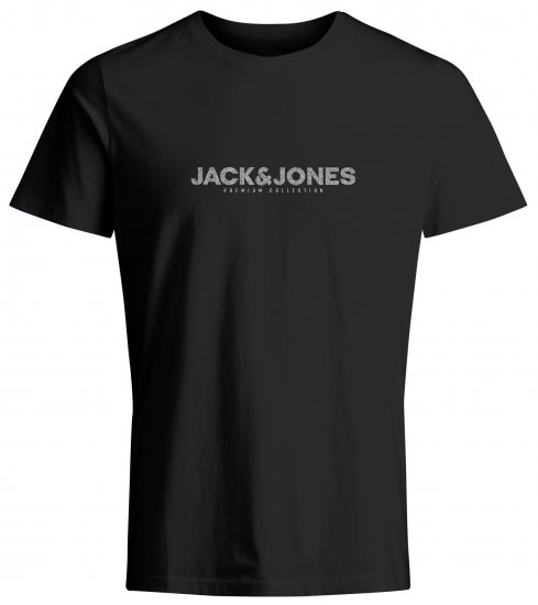 Jack & Jones JPRBLABOOSTER T-Shirt Black - Magliette - Magliette Uomo Taglie Forti