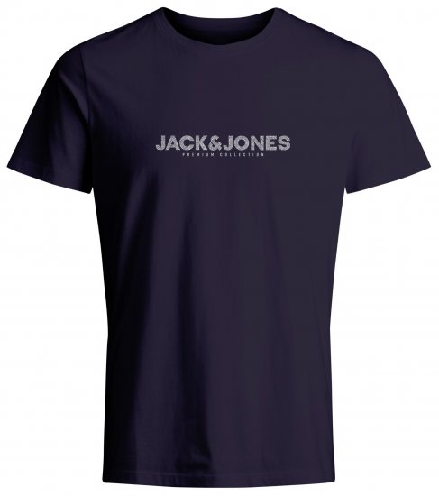 Jack & Jones JPRBLABOOSTER T-Shirt Navy - Magliette - Magliette Uomo Taglie Forti