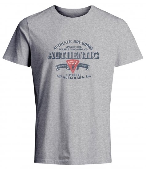 Jack & Jones JPRBLU Vintage T-shirt Grey - Magliette - Magliette Uomo Taglie Forti