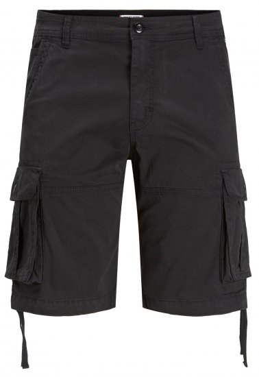 jack & Jones JPSTZEUS Cargo Shorts Black - Shorts - Pantaloncini Uomo Taglie Forti