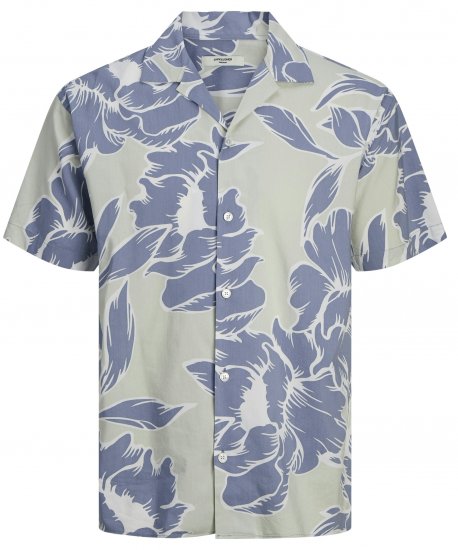 Jack & Jones JPRBLAPALMA RESORT Shirt Green Tint - Camicie - Camicie Taglie Forti Uomo