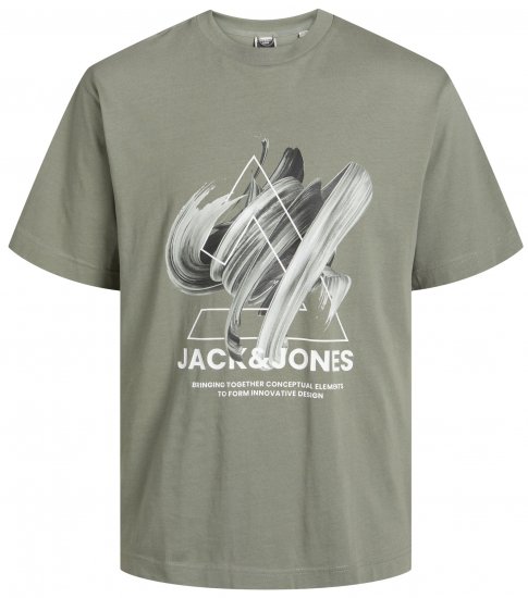 Jack & Jones JCOTINT T-Shirt Agave Green - Magliette - Magliette Uomo Taglie Forti