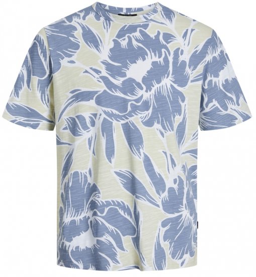 Jack & Jones JPRBLAPALMA AOP T-Shirt Green Tint - Magliette - Magliette Uomo Taglie Forti