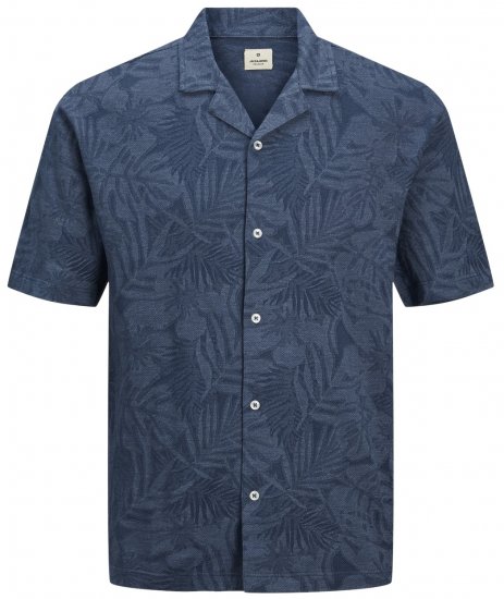 Jack & Jones JPRBLUNAEL SS Resort Polo Dark Denim - Polo - Polo Uomo Taglie Forti