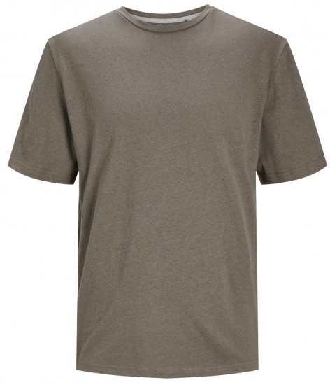 Jack & Jones JPRCC SOFT Linen Blend T-Shirt Falcon - Magliette - Magliette Uomo Taglie Forti