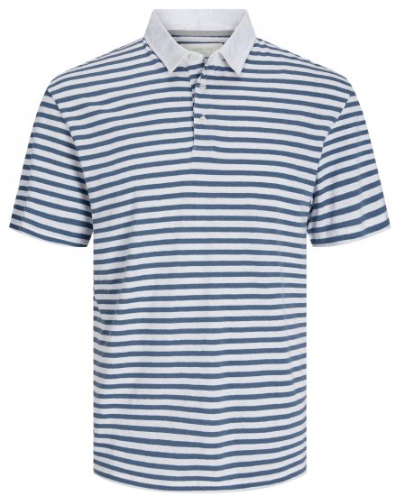 Jack & Jones JPRCC Soft Linen Blend Polo Bright White - Polo - Polo Uomo Taglie Forti