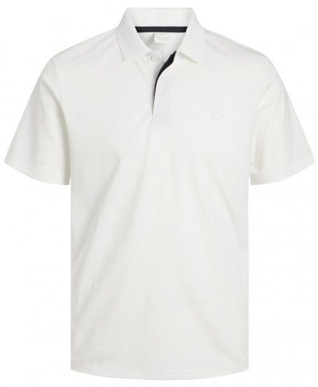 Jack & Jones Rodney Short Sleeve Polo White - Polo - Polo Uomo Taglie Forti