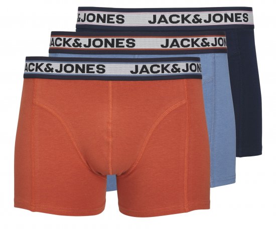 Jack & Jones JACMARCO SOLID Trunks 3-Pack Coronet Blue - Intimo & costumi da bagno - Intimo Taglie Forti Uomo