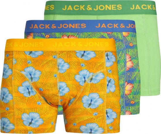 Jack & Jones JACHAWAII TRUNKS 3 PACK Palace Blue - Intimo & costumi da bagno - Intimo Taglie Forti Uomo
