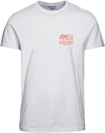 Jack & Jones JORARUBA TEE SS CREW NECK Brighter White - Magliette - Magliette Uomo Taglie Forti
