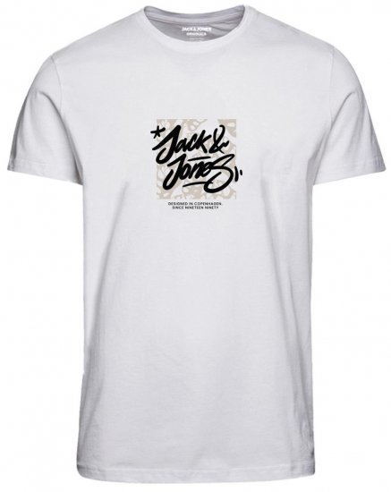 Jack & Jones JORSEQUOIA T-Shirt Bright White - Magliette - Magliette Uomo Taglie Forti
