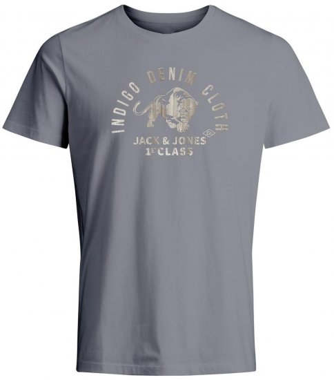 Jack & Jones JPRBLUOLLIE T-Shirt Weathervane - Magliette - Magliette Uomo Taglie Forti