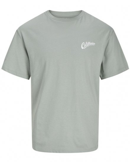 Jack & Jones Zekiel Crew Neck T-Shirt Iceberg Green - Magliette - Magliette Uomo Taglie Forti