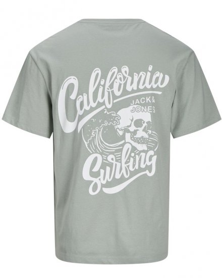 Jack & Jones Zekiel Crew Neck T-Shirt Iceberg Green - Magliette - Magliette Uomo Taglie Forti