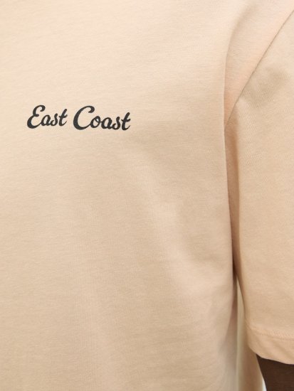Jack & Jones Zekiel Crew Neck T-Shirt Peach Parfait - Magliette - Magliette Uomo Taglie Forti