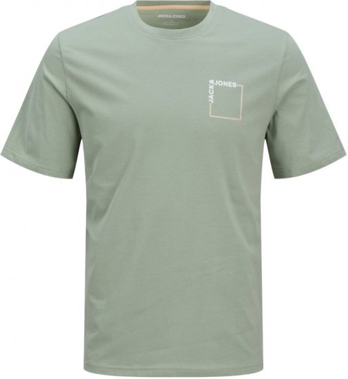 Jack & Jones Verner Crew Neck T-Shirt Iceberg Green - Magliette - Magliette Uomo Taglie Forti
