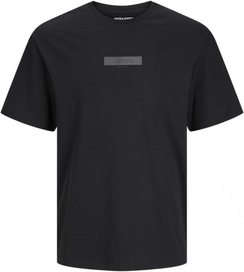 Jack & Jones TAKA T-Shirt Black - Magliette - Magliette Uomo Taglie Forti