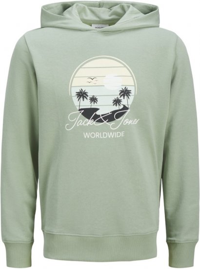 Jack & Jones Palm Hoodie Iceberg Green - Felpe & felpe con cappuccio - Felpe & Felpe con Cappuccio Uomo Taglie Forti