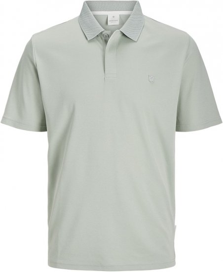Jack & Jones Rodney Short Sleeve Polo Aqua Gray - Polo - Polo Uomo Taglie Forti