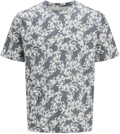 Jack & Jones Split AOP Crew Neck T-Shirt Grey - Magliette - Magliette Uomo Taglie Forti