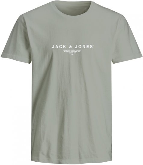 Jack & Jones Harris Crew Neck T-Shirt Green - Magliette - Magliette Uomo Taglie Forti