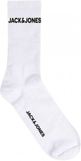Jack & Jones BASIC LOGO Tennis Socks 5-Pack White - Intimo & costumi da bagno - Intimo Taglie Forti Uomo