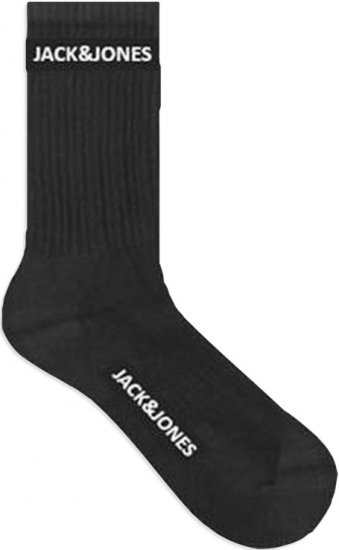Jack & Jones BASIC LOGO Tennis Socks 5-Pack Black - Intimo & costumi da bagno - Intimo Taglie Forti Uomo