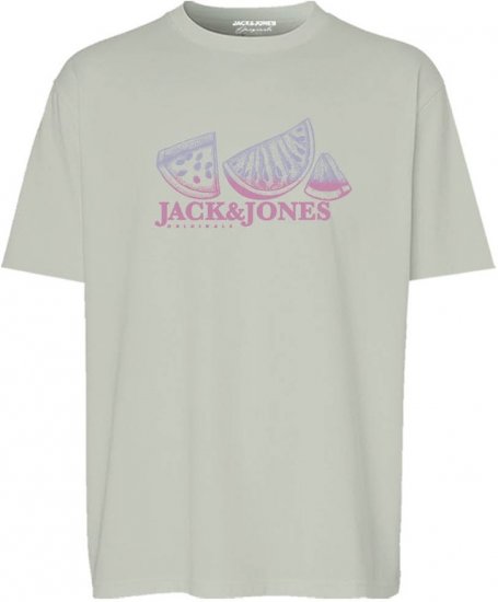Jack & Jones Split Gradient Crew Neck T-Shirt Green - Magliette - Magliette Uomo Taglie Forti