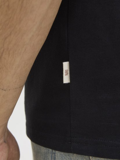  Jack & Jones Tavira Aop Pocket Crew Neck T-Shirt Black - Magliette - Magliette Uomo Taglie Forti