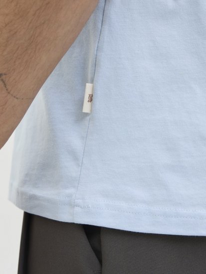 Jack & Jones Tavira Aop Pocket Crew Neck T-Shirt Skyway - Magliette - Magliette Uomo Taglie Forti