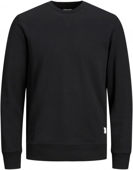 Jack & Jones Basic Sweatshirt Black - Felpe & felpe con cappuccio - Felpe & Felpe con Cappuccio Uomo Taglie Forti