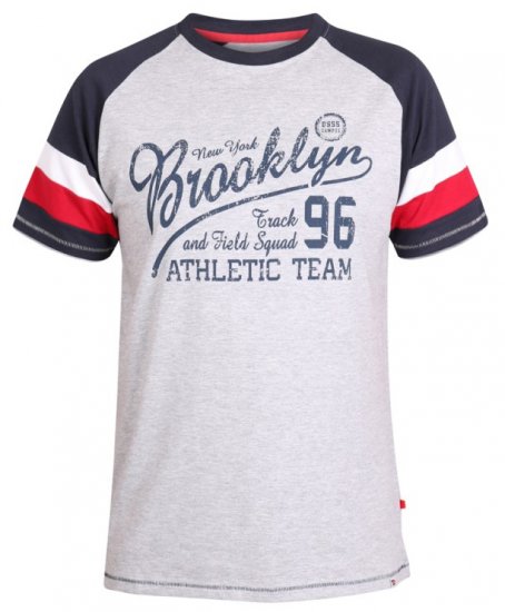 D555 Jones T-shirt Grey - Magliette - Magliette Uomo Taglie Forti