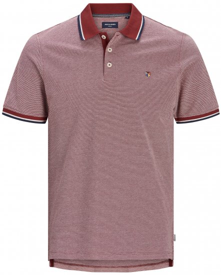 Jack & Jones JPRBLUWIN Polo Red Dahlia - Polo - Polo Uomo Taglie Forti
