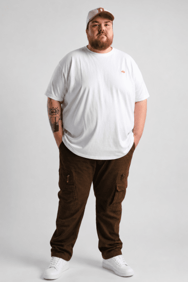 Kam Jeans Cargo pants Khaki - Jeans & pantaloni - Jeans & Pantaloni Uomo Taglie Forti