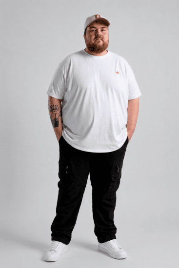 Kam Jeans Cargo pants Black - Jeans & pantaloni - Jeans & Pantaloni Uomo Taglie Forti