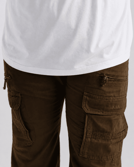 Kam Jeans Cargo pants Khaki - Jeans & pantaloni - Jeans & Pantaloni Uomo Taglie Forti
