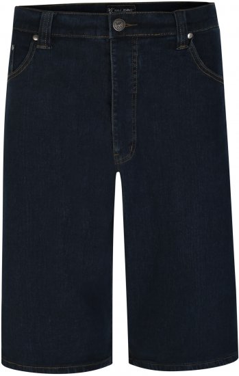 Kam Jeans 101 Stretch Jean Shorts Indigo - Shorts - Pantaloncini Uomo Taglie Forti