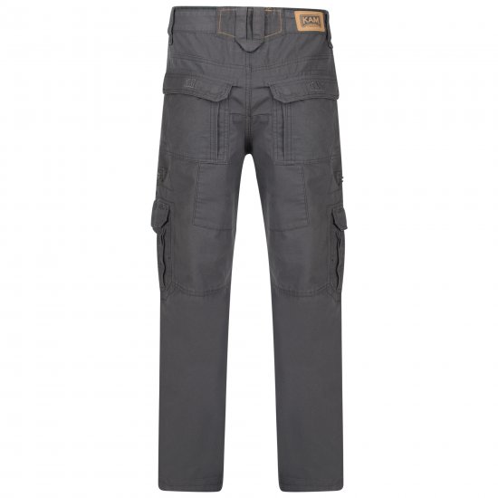 Kam Jeans Cargo pants Grey - Jeans & pantaloni - Jeans & Pantaloni Uomo Taglie Forti